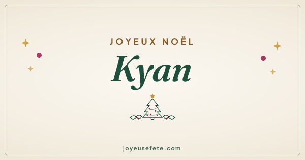 Image « Joyeux Noël Kyan » au format large