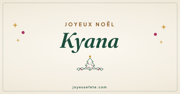 Image « Joyeux Noël Kyana » au format large