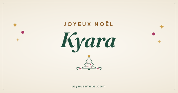 Image « Joyeux Noël Kyara » au format large