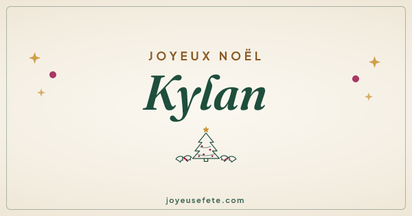 Image « Joyeux Noël Kylan » au format large