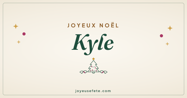 Image « Joyeux Noël Kyle » au format large