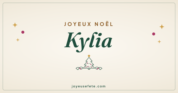 Image « Joyeux Noël Kylia » au format large