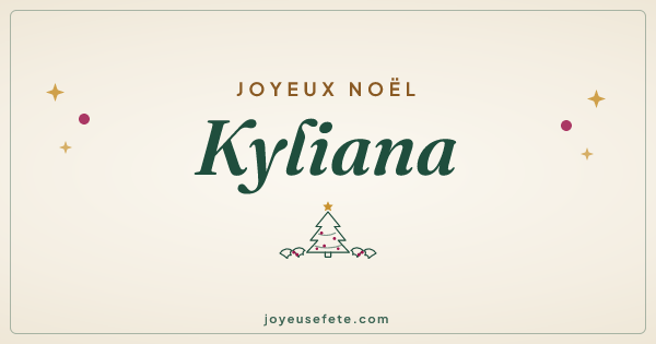 Image « Joyeux Noël Kyliana » au format large