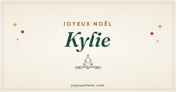 Image « Joyeux Noël Kylie » au format large