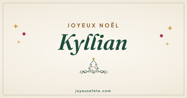 Image « Joyeux Noël Kyllian » au format large