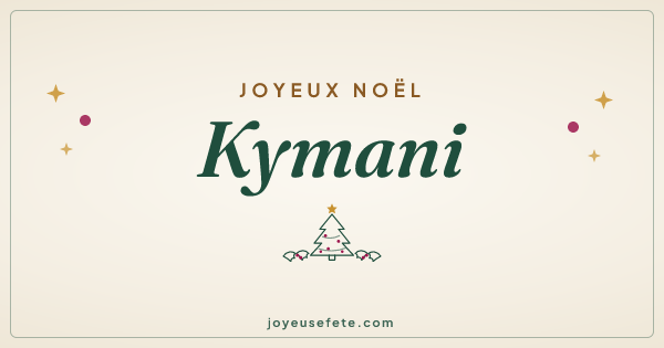 Image « Joyeux Noël Kymani » au format large