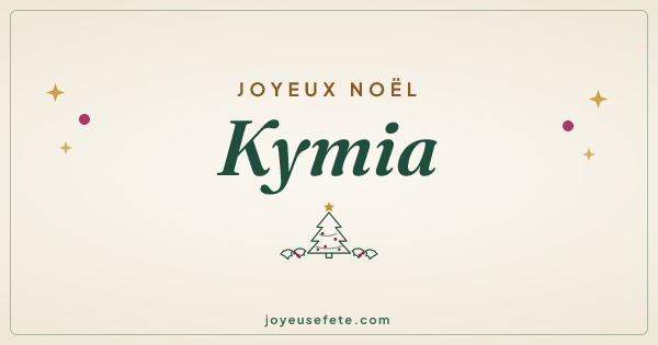 Image « Joyeux Noël Kymia » au format large