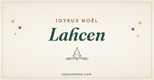 Image « Joyeux Noël Lahcen » au format large