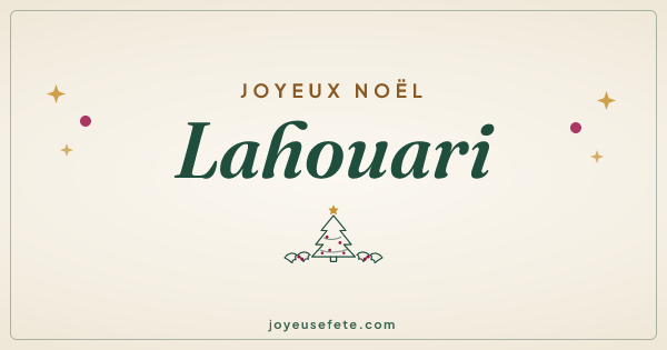 Image « Joyeux Noël Lahouari » au format large