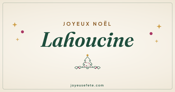 Image « Joyeux Noël Lahoucine » au format large