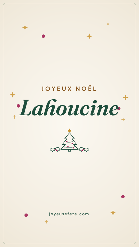 Image « Joyeux Noël Lahoucine » au format story