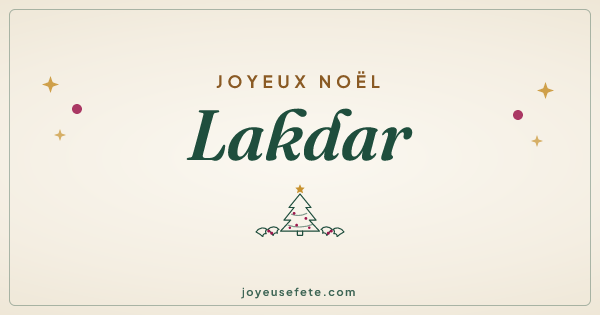 Image « Joyeux Noël Lakdar » au format large