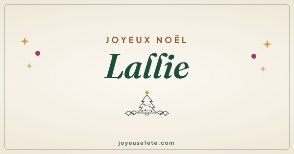 Image « Joyeux Noël Lallie » au format large