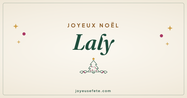Image « Joyeux Noël Laly » au format large