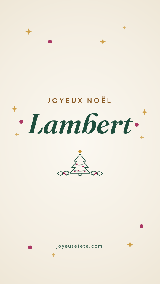 Image « Joyeux Noël Lambert » au format story