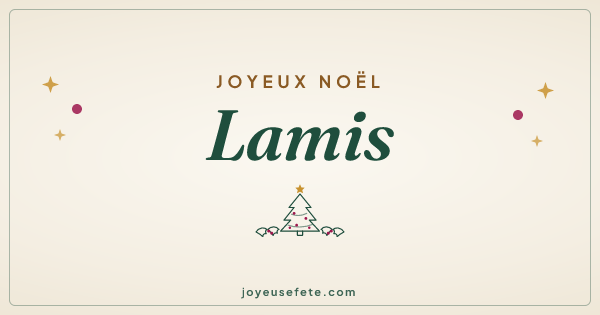 Image « Joyeux Noël Lamis » au format large
