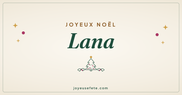 Image « Joyeux Noël Lana » au format large