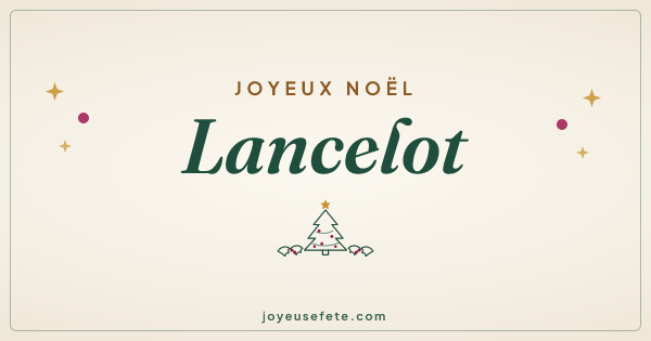 Image « Joyeux Noël Lancelot » au format large