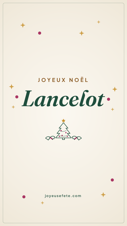 Image « Joyeux Noël Lancelot » au format story