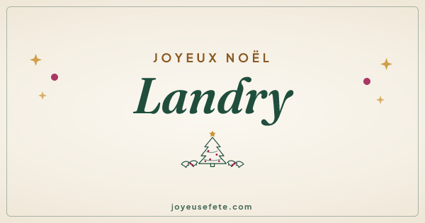 Image « Joyeux Noël Landry » au format large