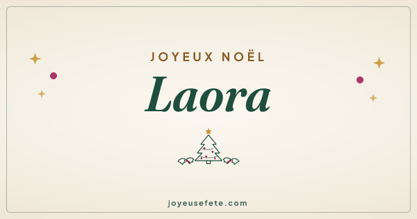 Image « Joyeux Noël Laora » au format large