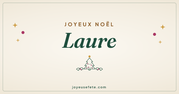 Image « Joyeux Noël Laure » au format large