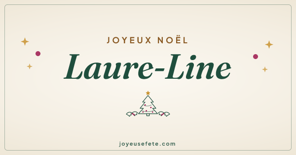 Image « Joyeux Noël Laure-Line » au format large