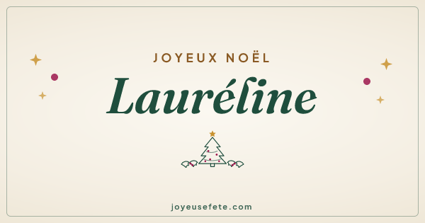 Image « Joyeux Noël Lauréline » au format large
