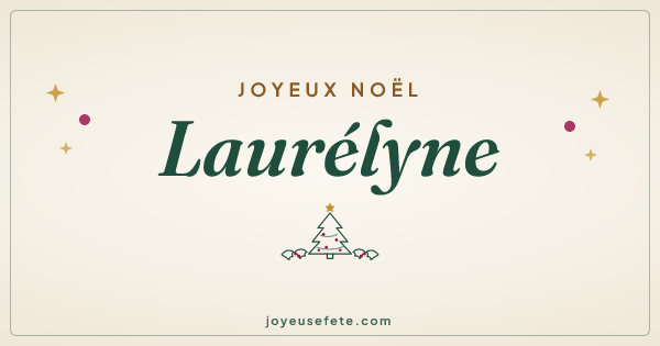 Image « Joyeux Noël Laurélyne » au format large