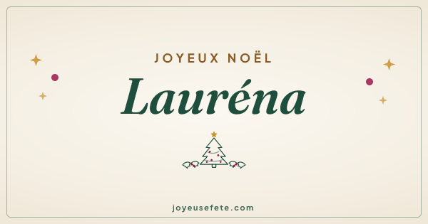Image « Joyeux Noël Lauréna » au format large