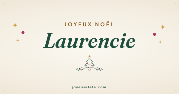 Image « Joyeux Noël Laurencie » au format large