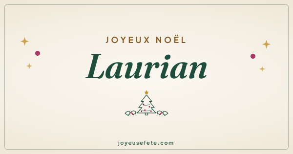 Image « Joyeux Noël Laurian » au format large