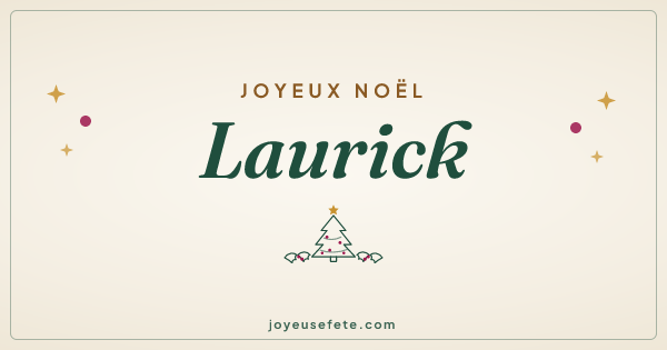 Image « Joyeux Noël Laurick » au format large
