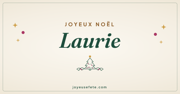 Image « Joyeux Noël Laurie » au format large