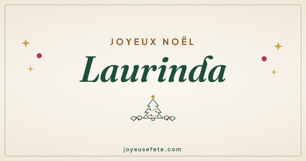 Image « Joyeux Noël Laurinda » au format large
