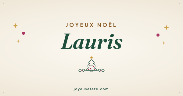 Image « Joyeux Noël Lauris » au format large
