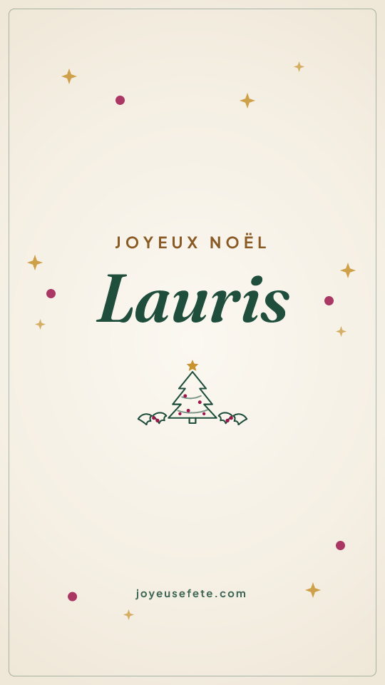 Image « Joyeux Noël Lauris » au format story