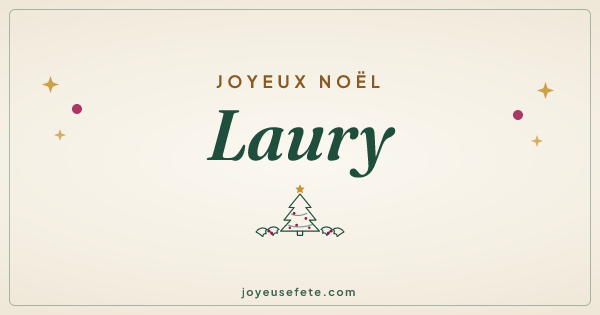 Image « Joyeux Noël Laury » au format large
