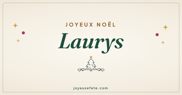 Image « Joyeux Noël Laurys » au format large