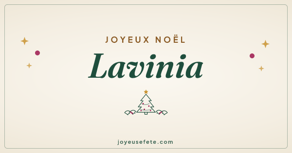 Image « Joyeux Noël Lavinia » au format large