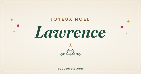 Image « Joyeux Noël Lawrence » au format large