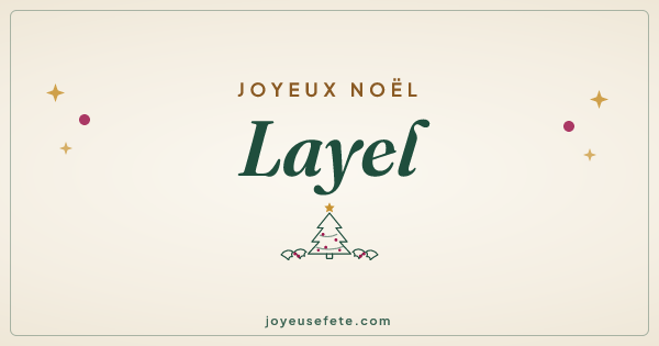 Image « Joyeux Noël Layel » au format large