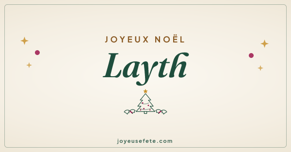 Image « Joyeux Noël Layth » au format large