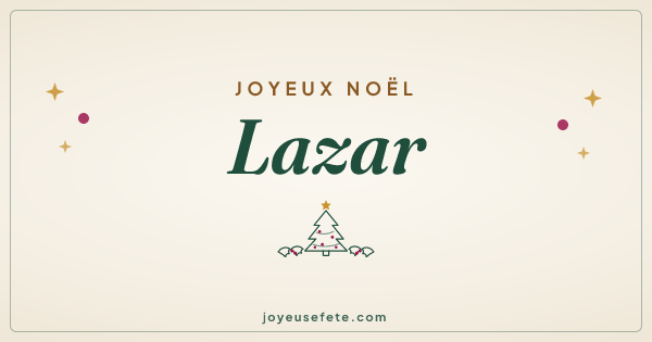 Image « Joyeux Noël Lazar » au format large