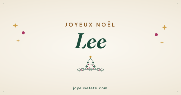 Image « Joyeux Noël Lee » au format large