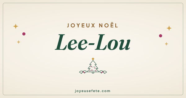 Image « Joyeux Noël Lee-Lou » au format large