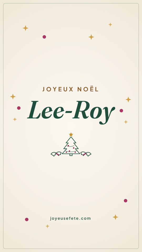 Image « Joyeux Noël Lee-Roy » au format story
