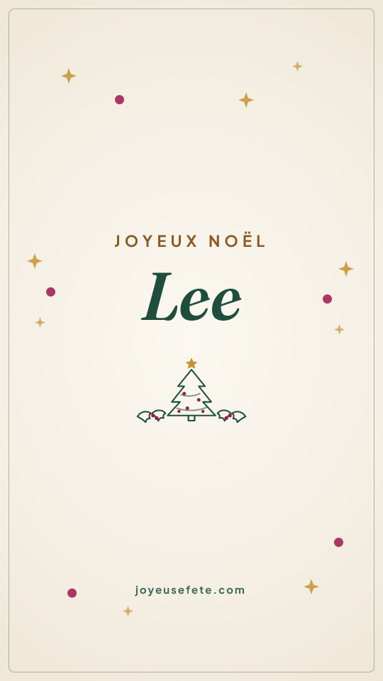 Image « Joyeux Noël Lee » au format story