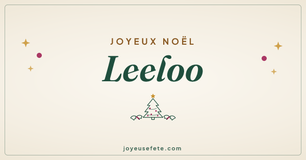 Image « Joyeux Noël Leeloo » au format large