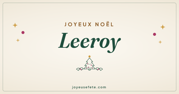 Image « Joyeux Noël Leeroy » au format large